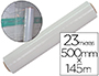 FILM EXTENSIBLE Q-CONNECT MANUAL ANCHO 500 MM LARGO 145 MT ESPESOR 23 MICRAS TRANSPARENTE