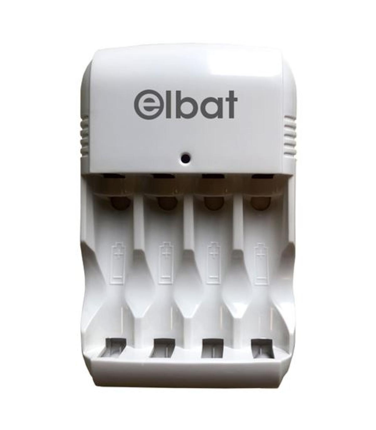 Elbat Cargador de 2/4 Pilas Recargables AA/AAA