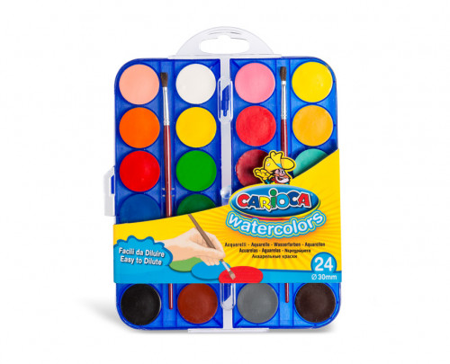 Carioca Watercolors pintura a base de agua Multi Paleta 24 pieza(s)