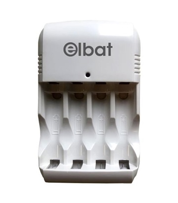 Elbat Cargador de 2/4 Pilas Recargables AA/AAA