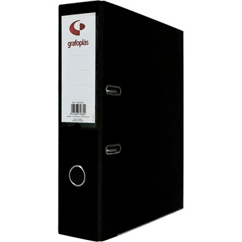 ARCHIVADOR PALANCA 65 COLOR NEGRO A4 LOMO ANCHO 290X320X75 GRAFOPLAS 1327915