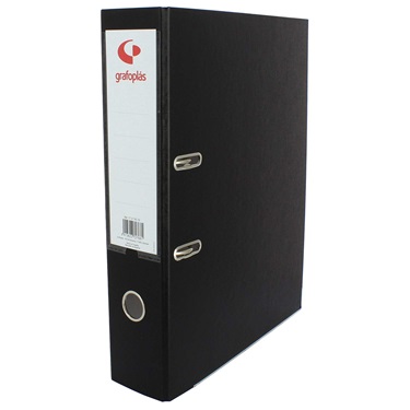 ARCHIVADOR PALANCA 65 COLOR NEGRO FOLIO LOMO ANCHO 290X350X75 GRAFOPLAS1327903